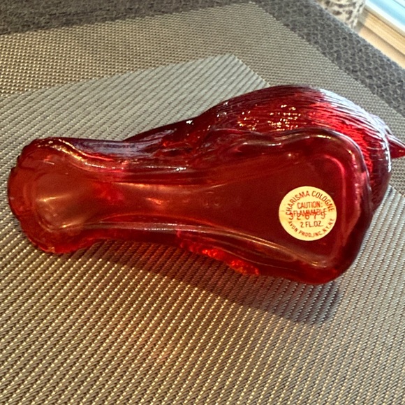 Vintage Avon Red Cardinal Cologne Perfume Bottle - Picture 5 of 5
